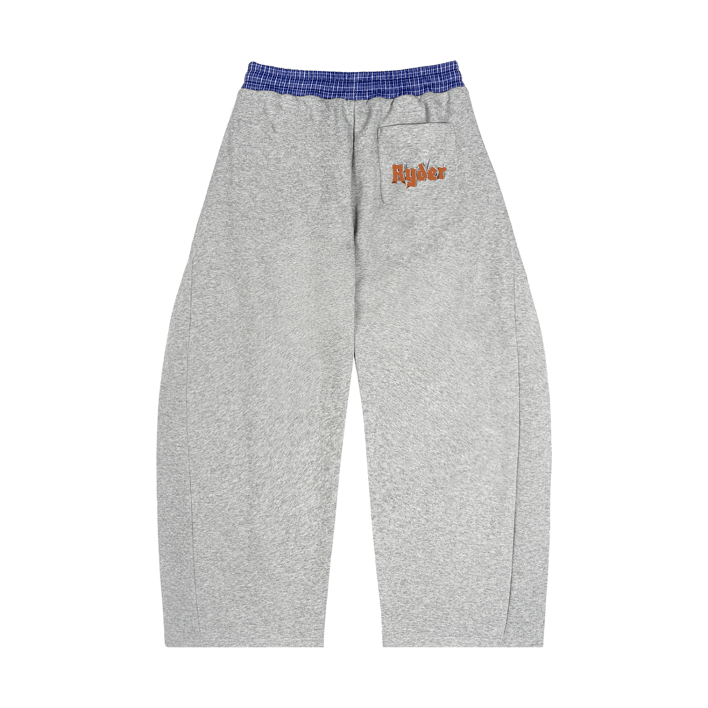 Plaid Waistband Barrel Sweatpants