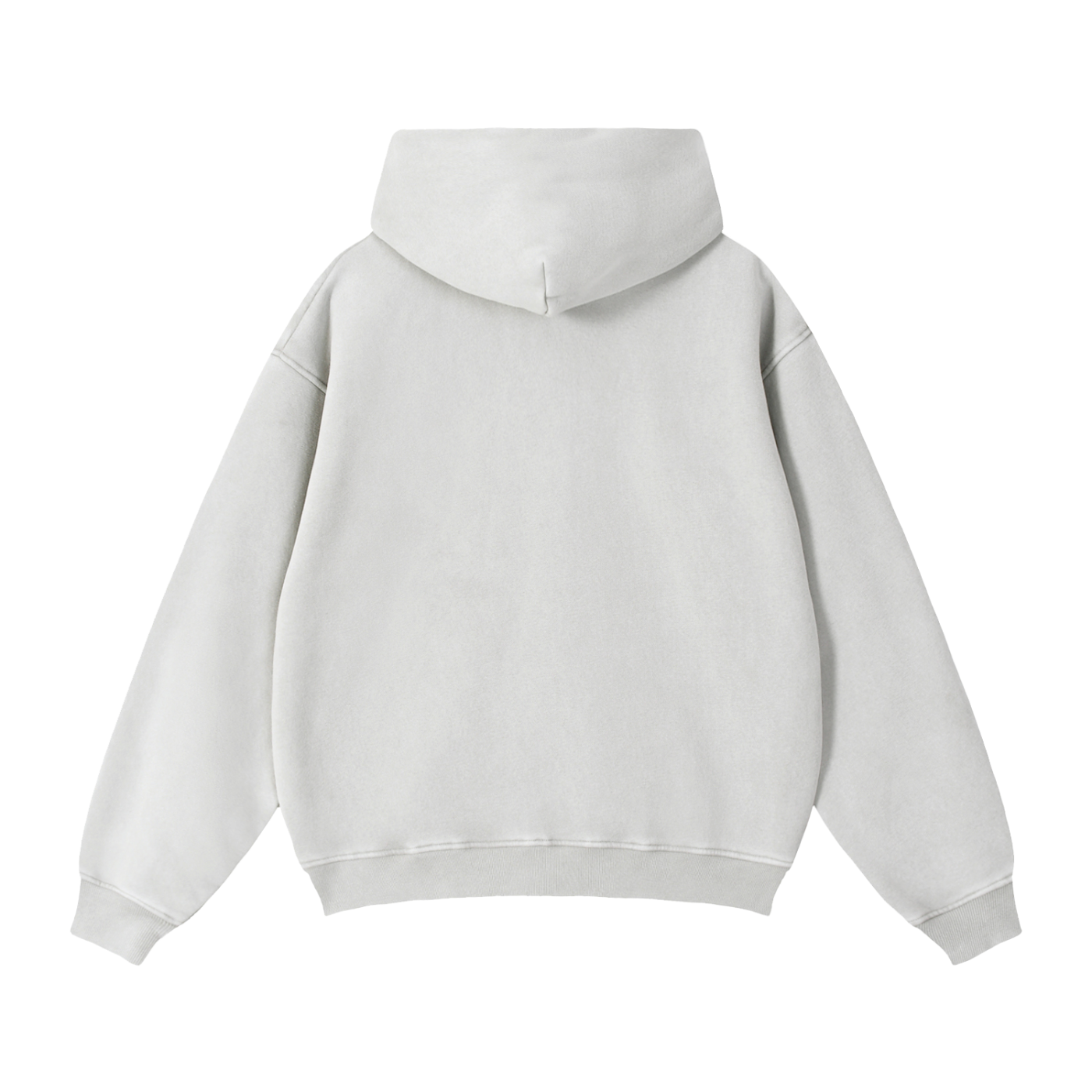 Zip-Through Boxy Fleece Hoodie