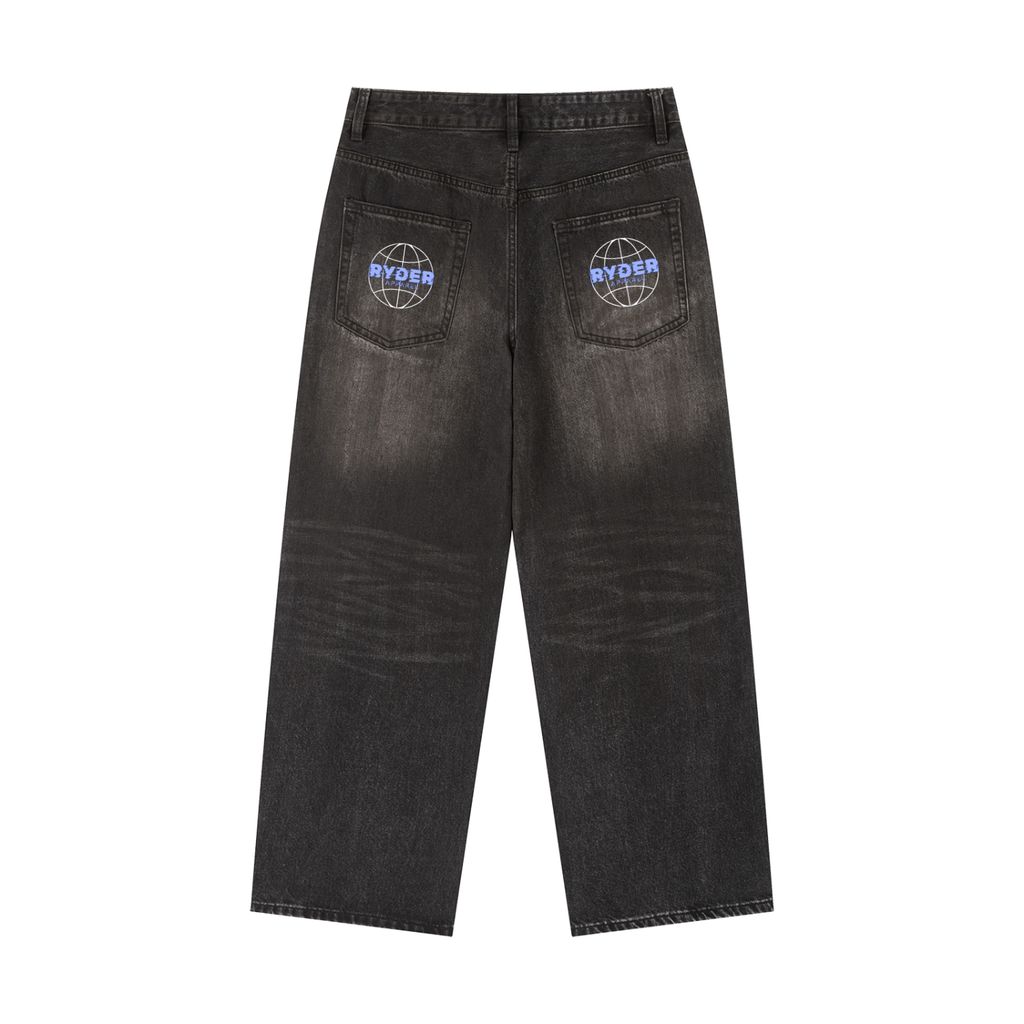 Vintage Wash Heavyweight Denim Jeans