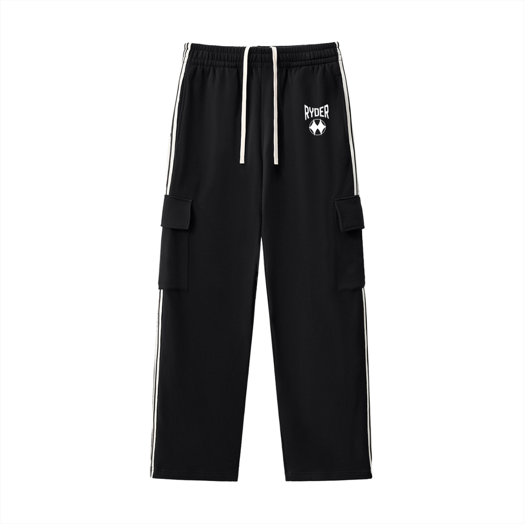 Side Stripe Straight-Leg Pants