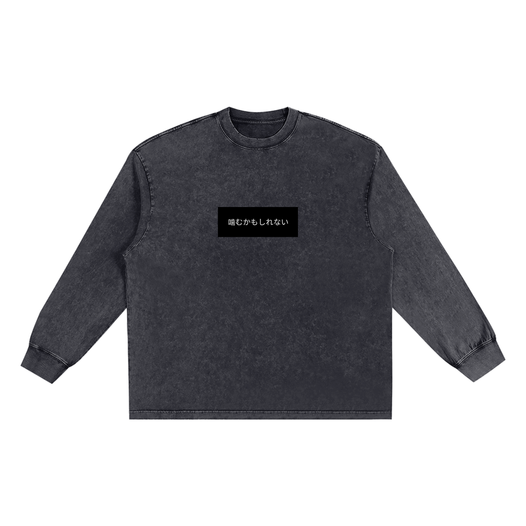 Snow Washed Frayed Edge T-Shirt