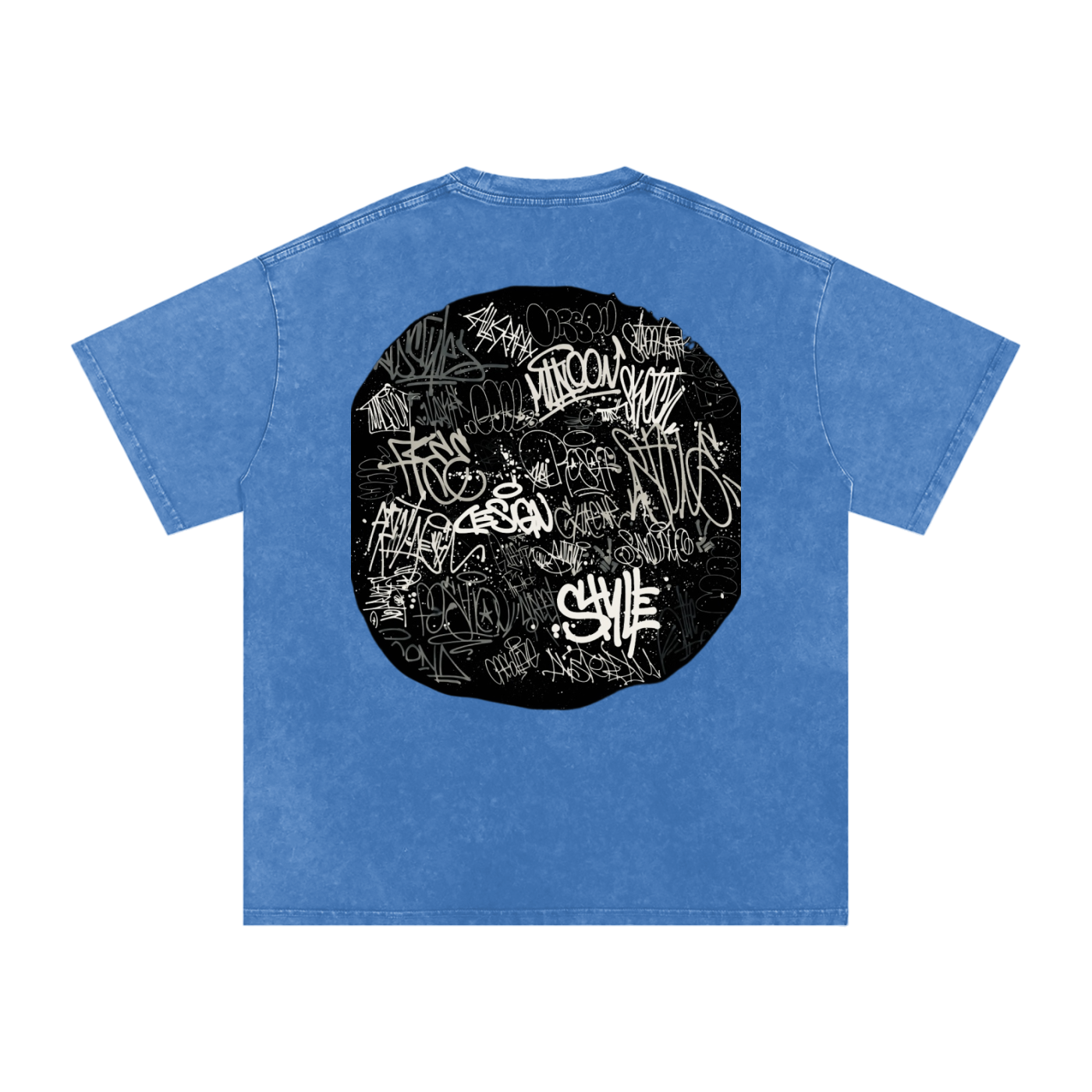 Snow Washed Oversized Cotton T-Shirt