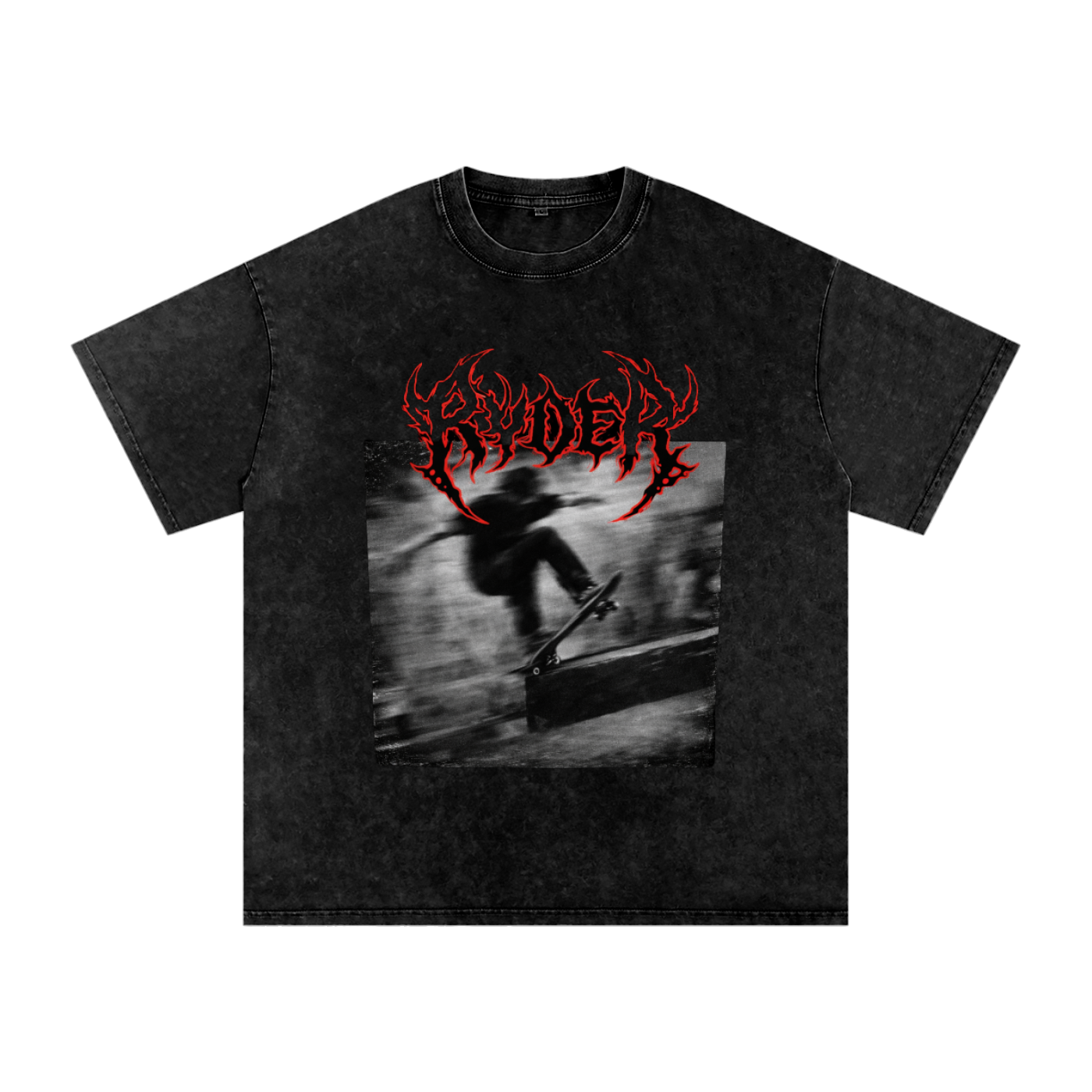 Snow Washed Oversized Cotton T-Shirt