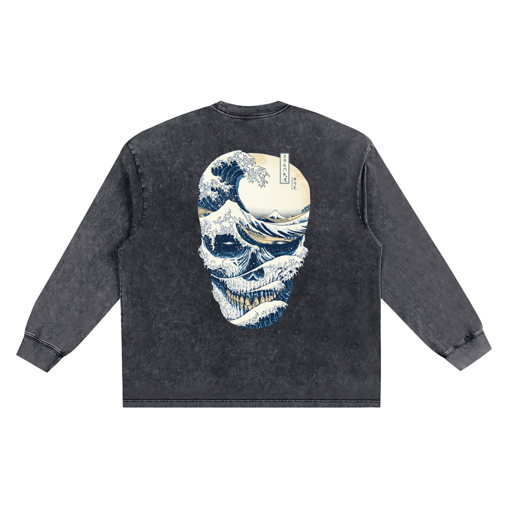 Snow Washed Frayed Edge T-Shirt