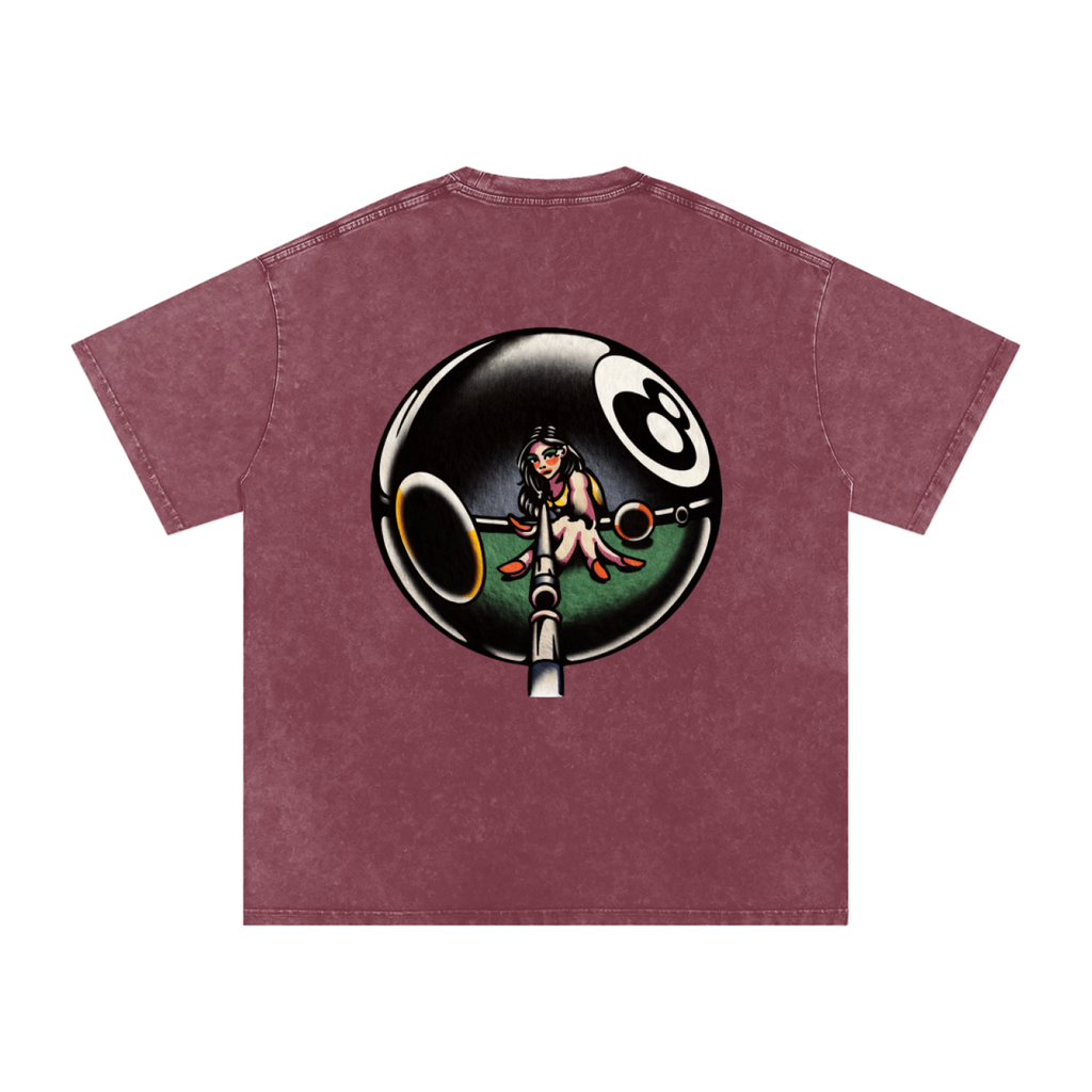 Snow Washed Oversized Cotton T-Shirt