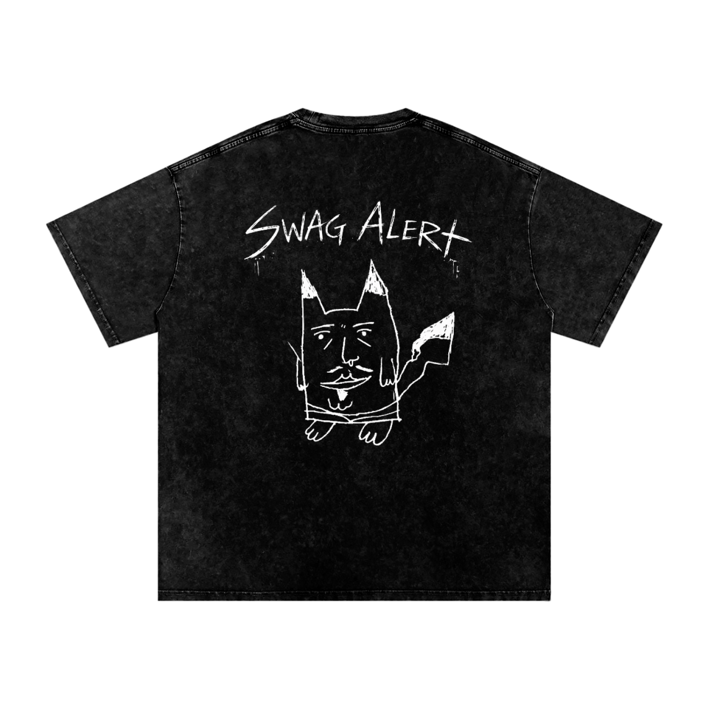 Snow Washed Oversized Cotton T-Shirt