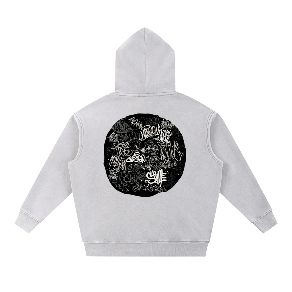 Snow Wash Fleece Oversize Hoodie