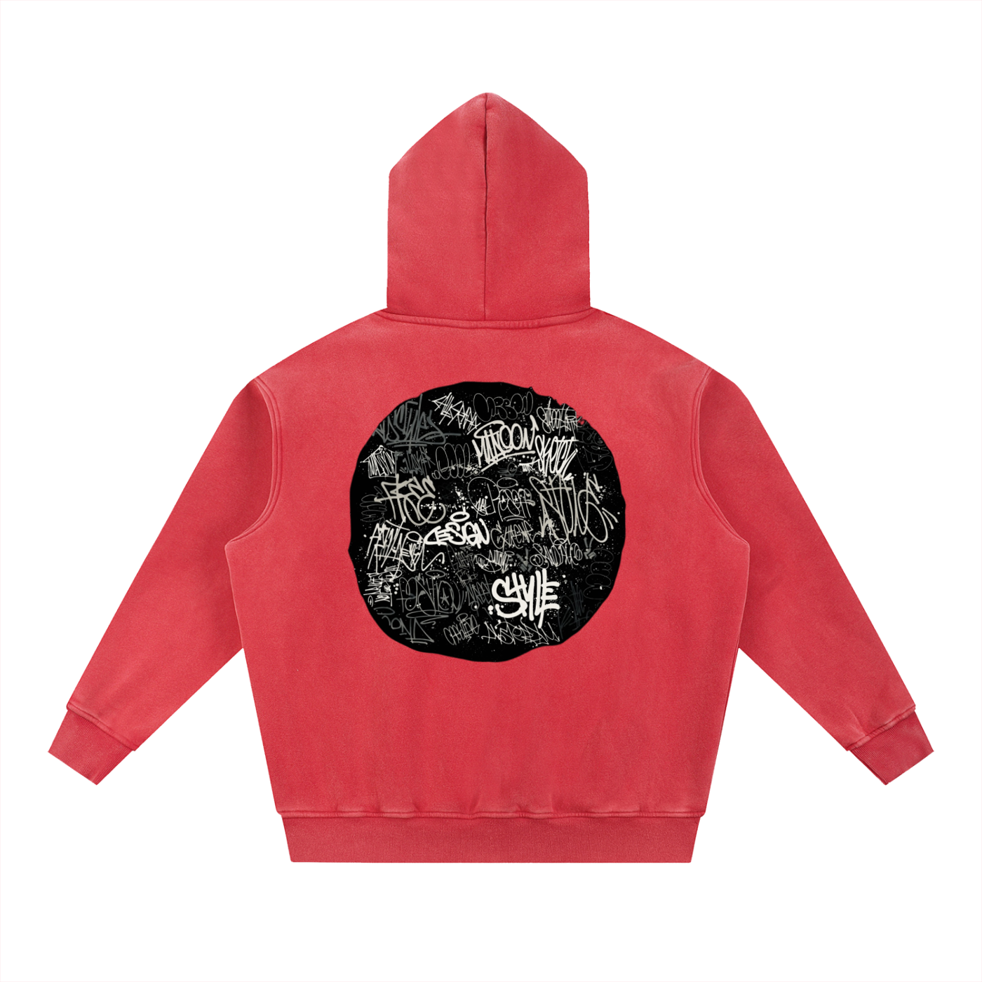 Snow Wash Fleece Oversize Hoodie