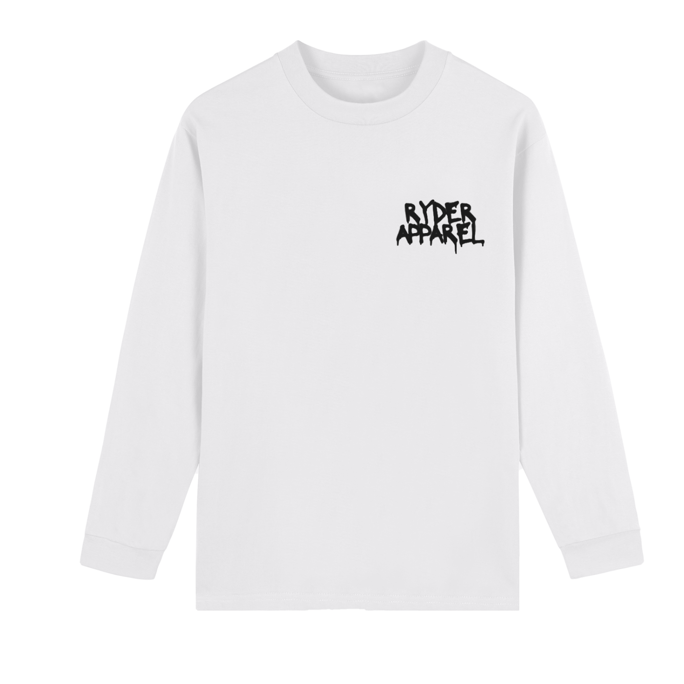 Crew Neck Drop Shoulder Long Sleeve Shirt