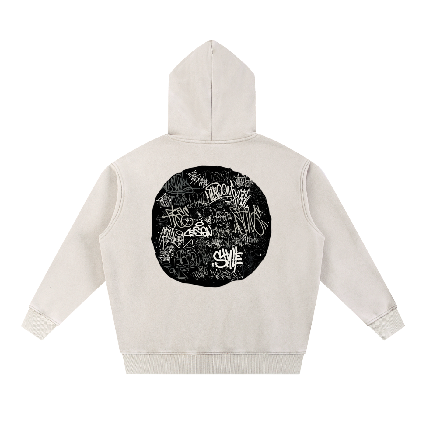 Snow Wash Fleece Oversize Hoodie