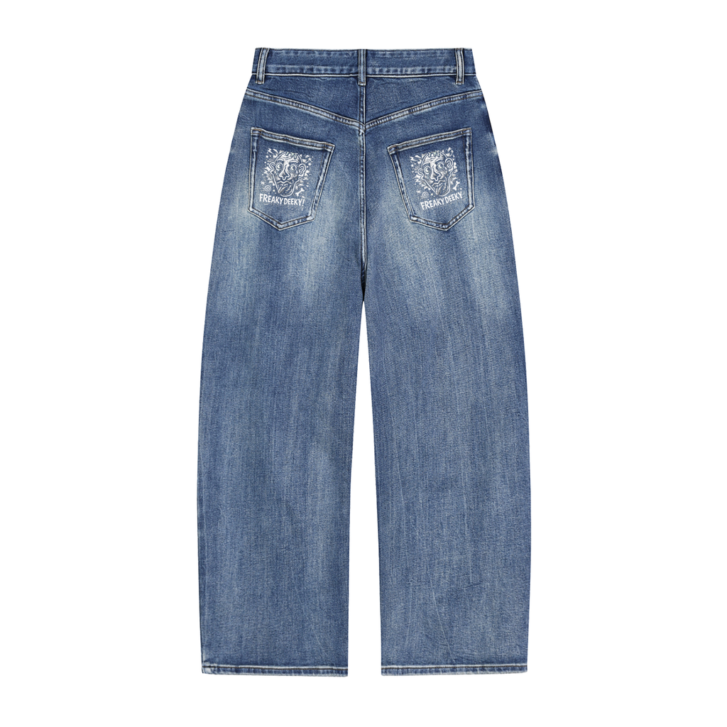 Sun Fade Heavyweight Denim Jeans