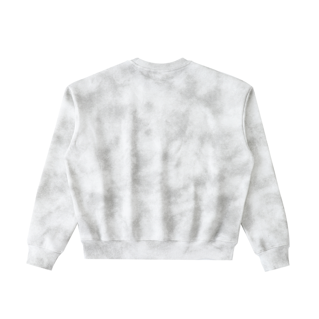 Scuff Washed Boxy Fleeced Sweatshirt
