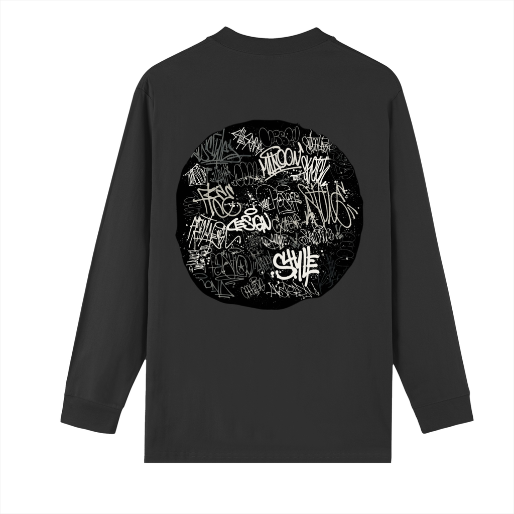 Crew Neck Drop Shoulder Long Sleeve Shirt