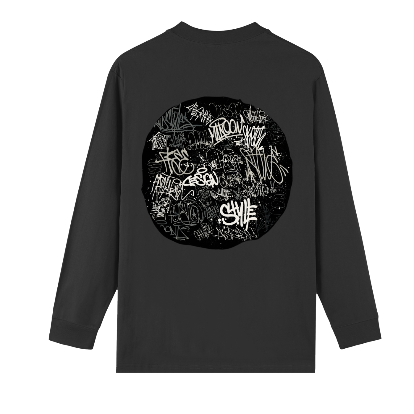 Crew Neck Drop Shoulder Long Sleeve Shirt