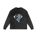Acid Wash Oversize Long Sleeve T-Shirt