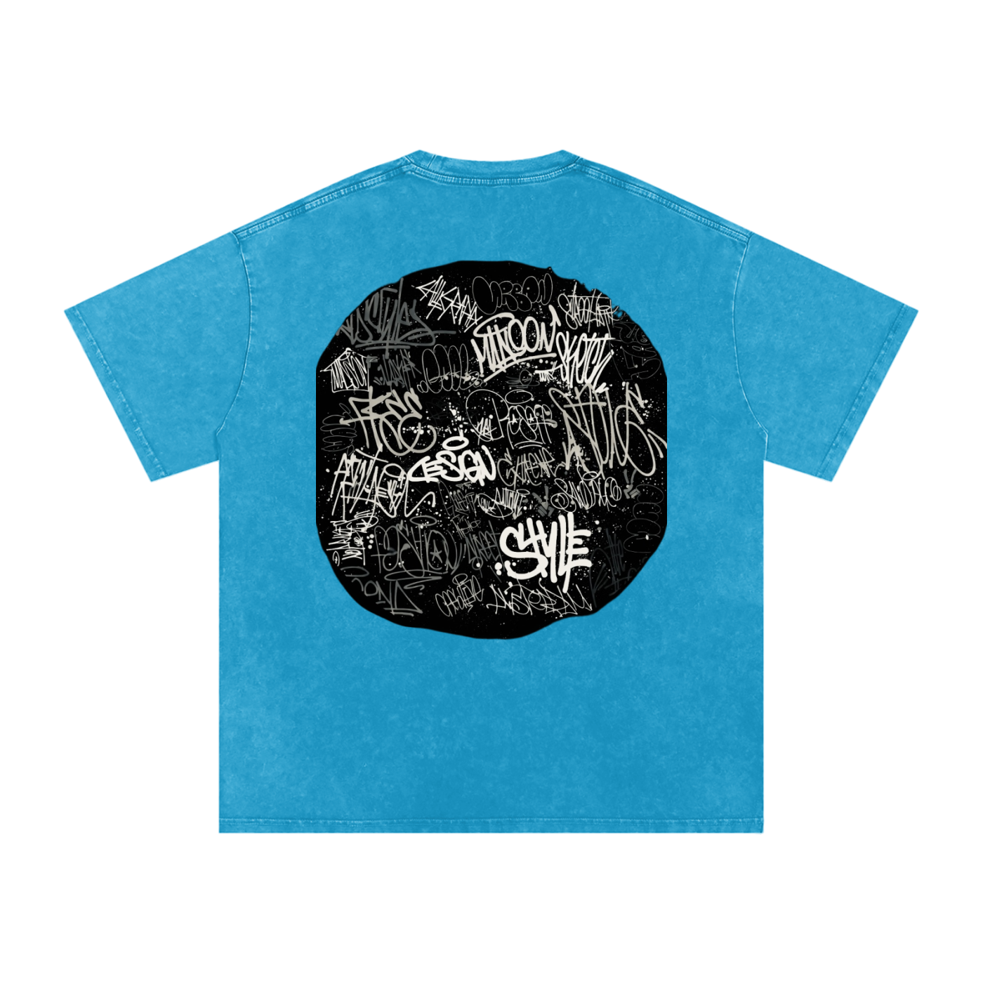 Snow Washed Oversized Cotton T-Shirt