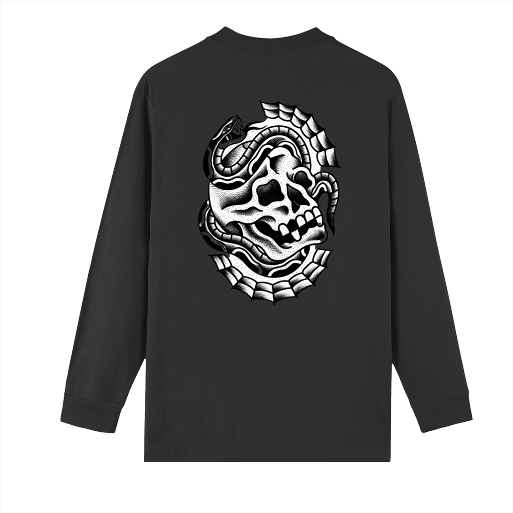 Crew Neck Drop Shoulder Long Sleeve Shirt