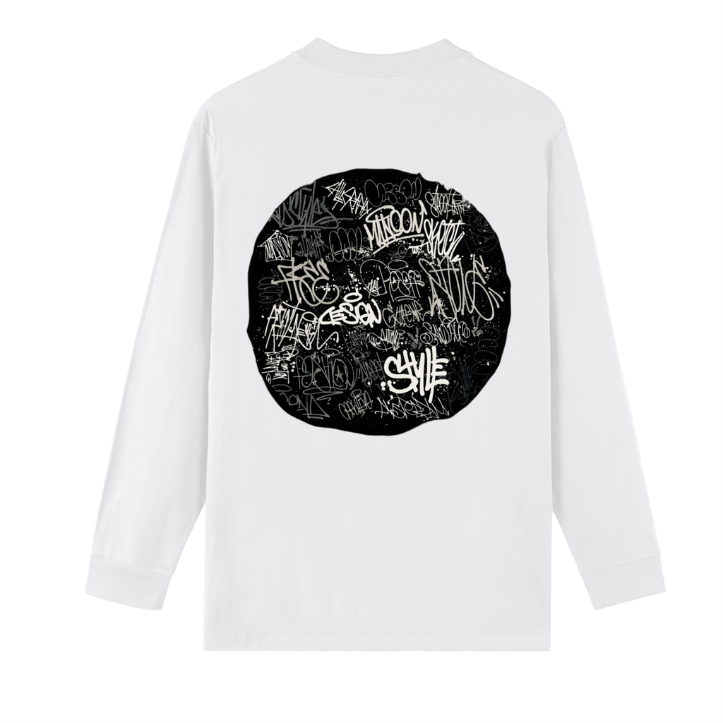 Crew Neck Drop Shoulder Long Sleeve Shirt