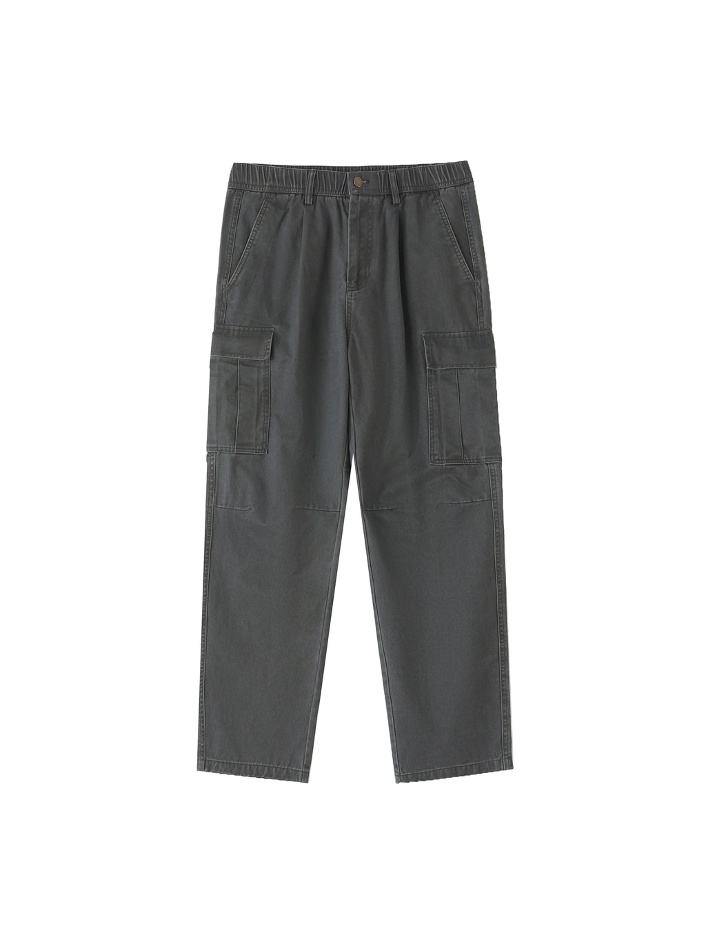 Cotton Elastic-Waist Cargo Pants