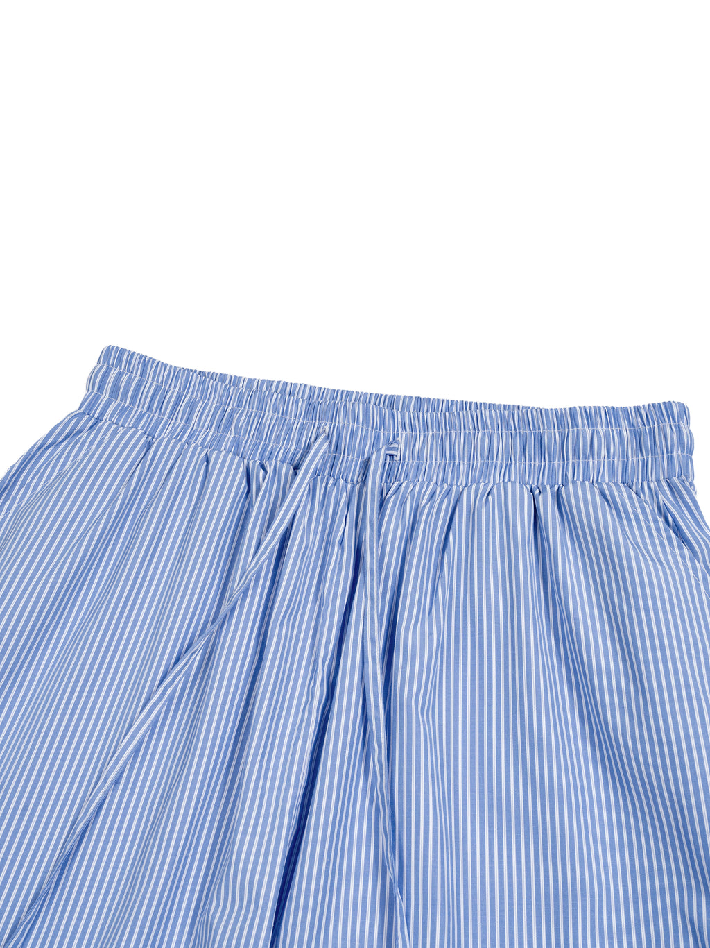 Vertical Stripe Drawstring Barrel Pants